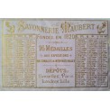 1820 -1 Calendrier Publicitaire Savonnerie Maubert