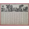 1835 - Calendrier Almanach de Bureau Paul et Virginie
