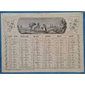1876 - Calendrier Almanach scènes paysannes