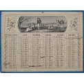1876 - Calendrier Almanach scènes paysannes