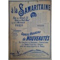 1904 - Calendrier Publicitaire La Samaritaine Paris