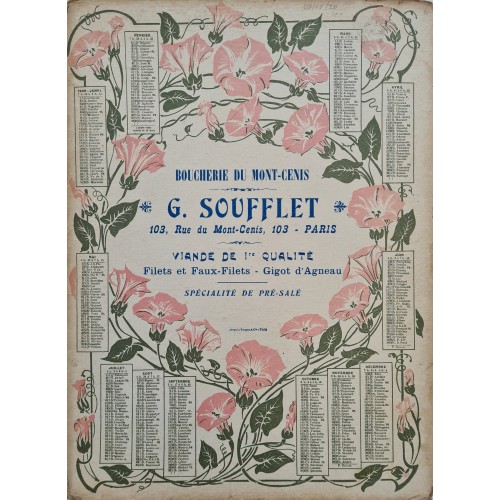 1909 - Boucherie G. Soufflet - Paris