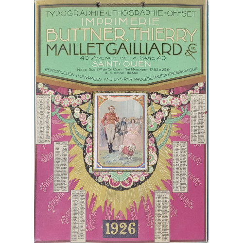 1926 Imprimerie Buttner, Thierry - Maillet Gailliard & Cie